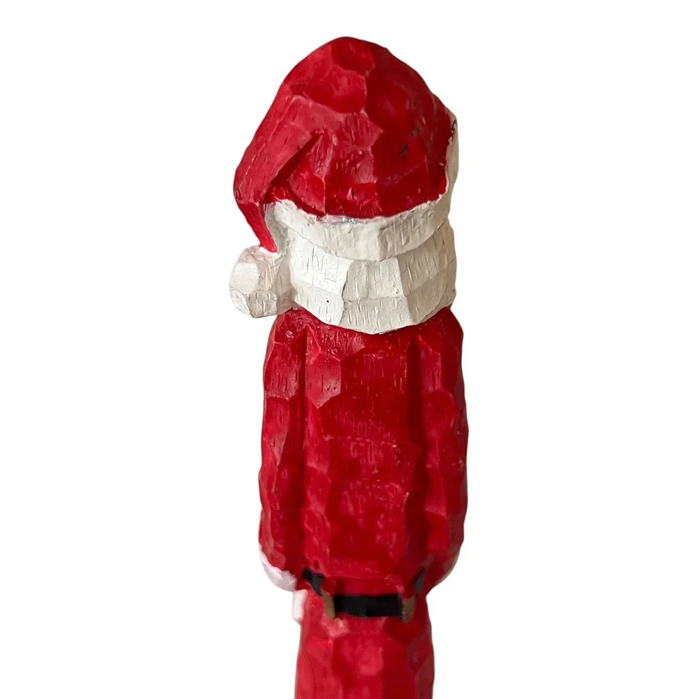 Vintage World Bazaars Christmas Figurines Resin Santa Snowman Angel Set 3‎